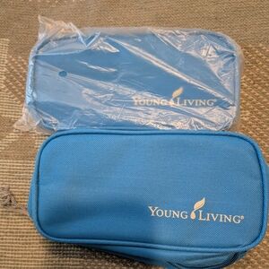 Young Living New Travel Cosmetic & Oil Organizer Bag - Blue